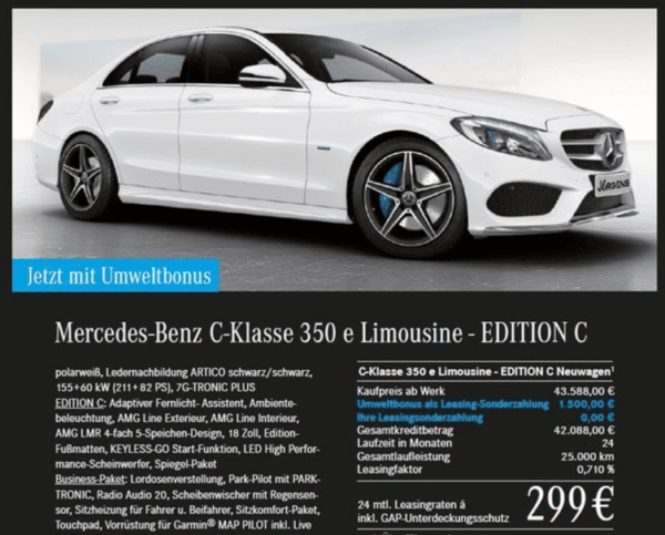 Leasingangebote Mercedes C Klasse Leasingangebote Mercedes C Klasse