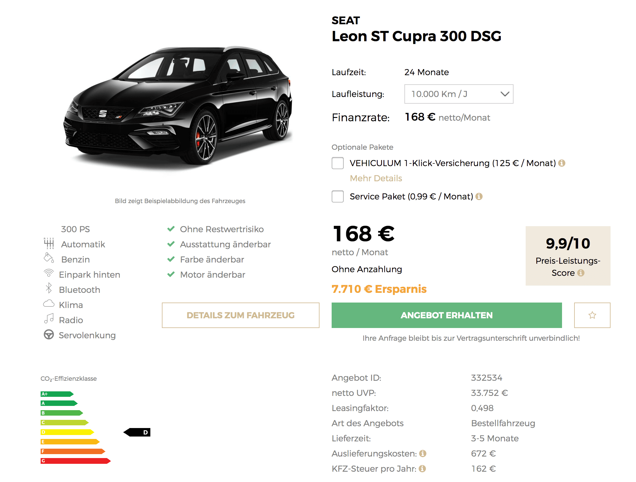 Seat leon 2018 lease deals