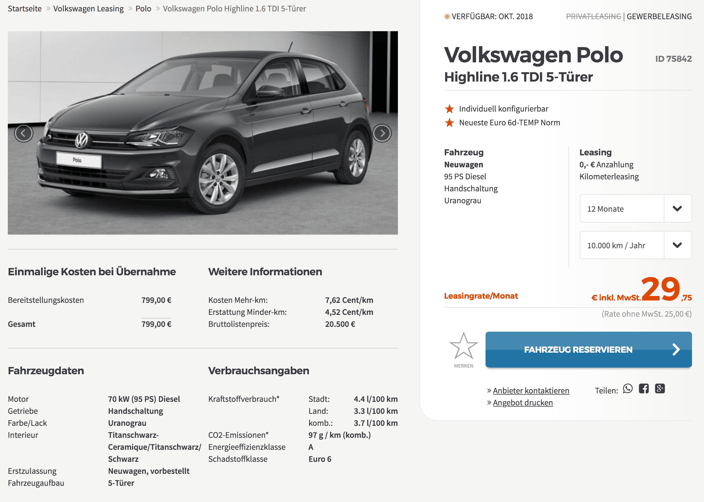 Kracher Vw Polo Highline Leasing Fur 25 Euro Im Monat Netto Update Sparneuwagen De