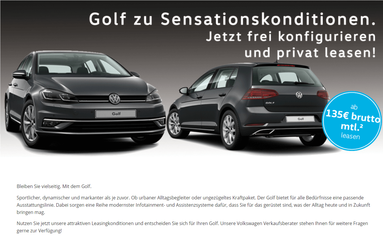Volkswagen Aktion
