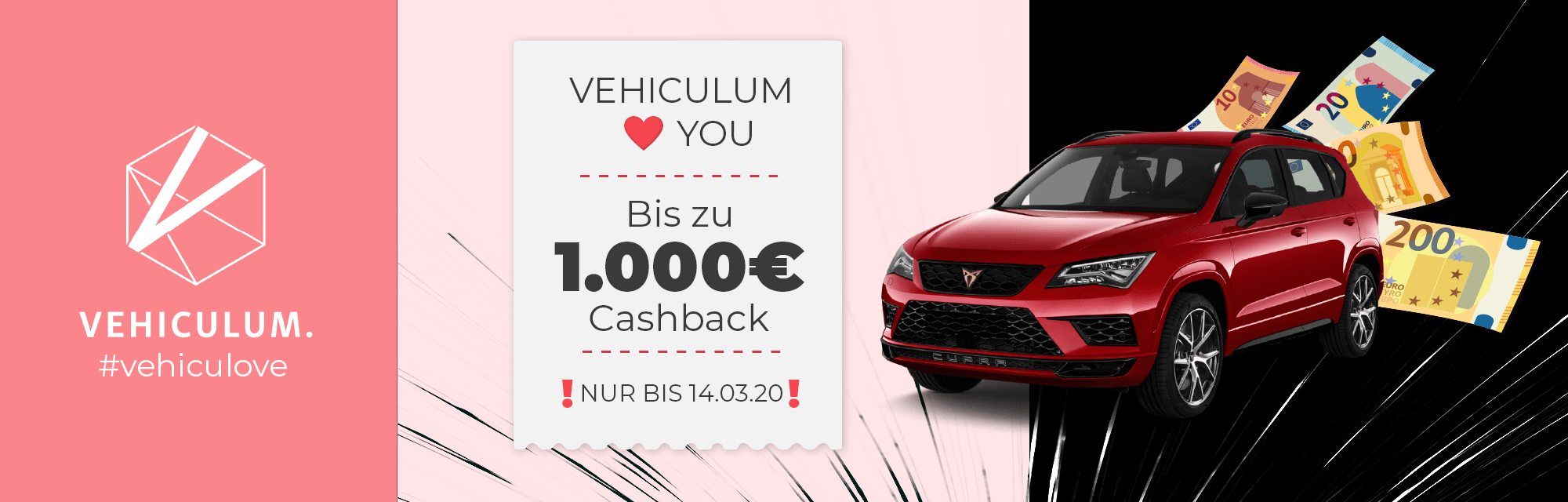 Valentinstags-Cashback-Aktion von Vehiculum