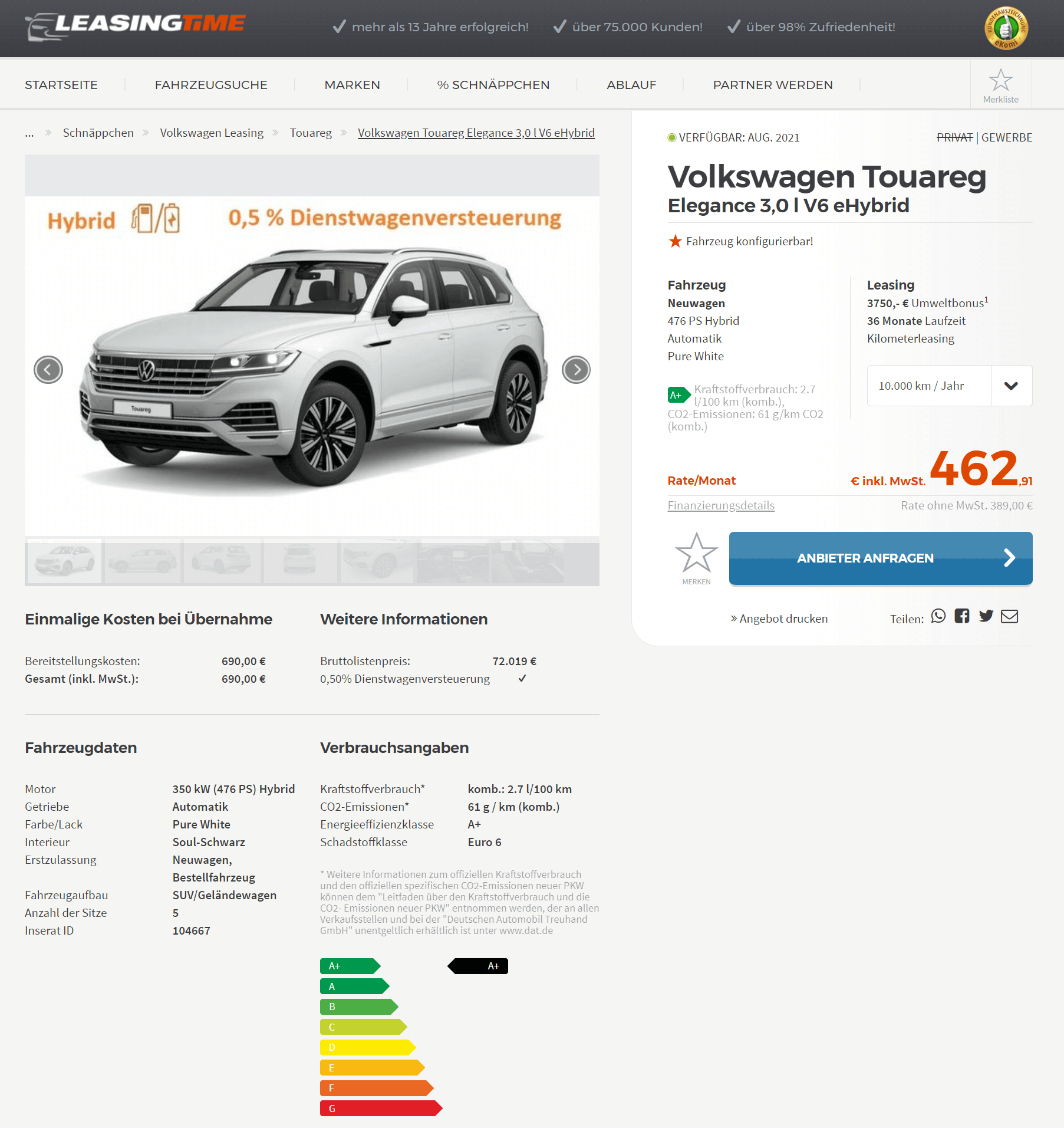 SUV zum Schnäppchenpreis: VW Touareg für 309 Euro leasen - AUTO BILD