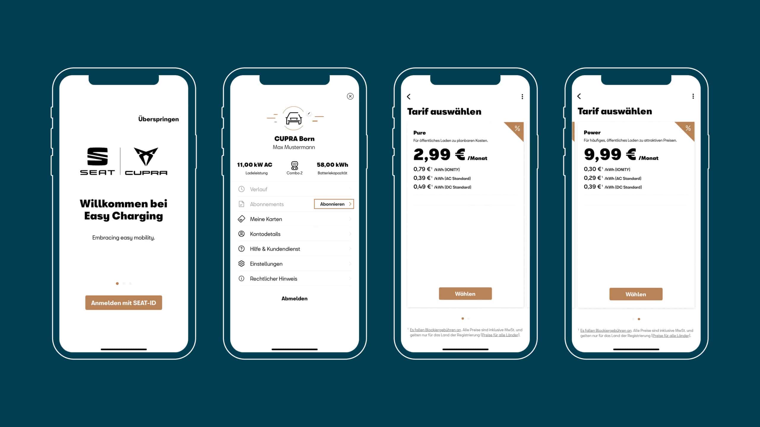 Cupra Easy Charging App