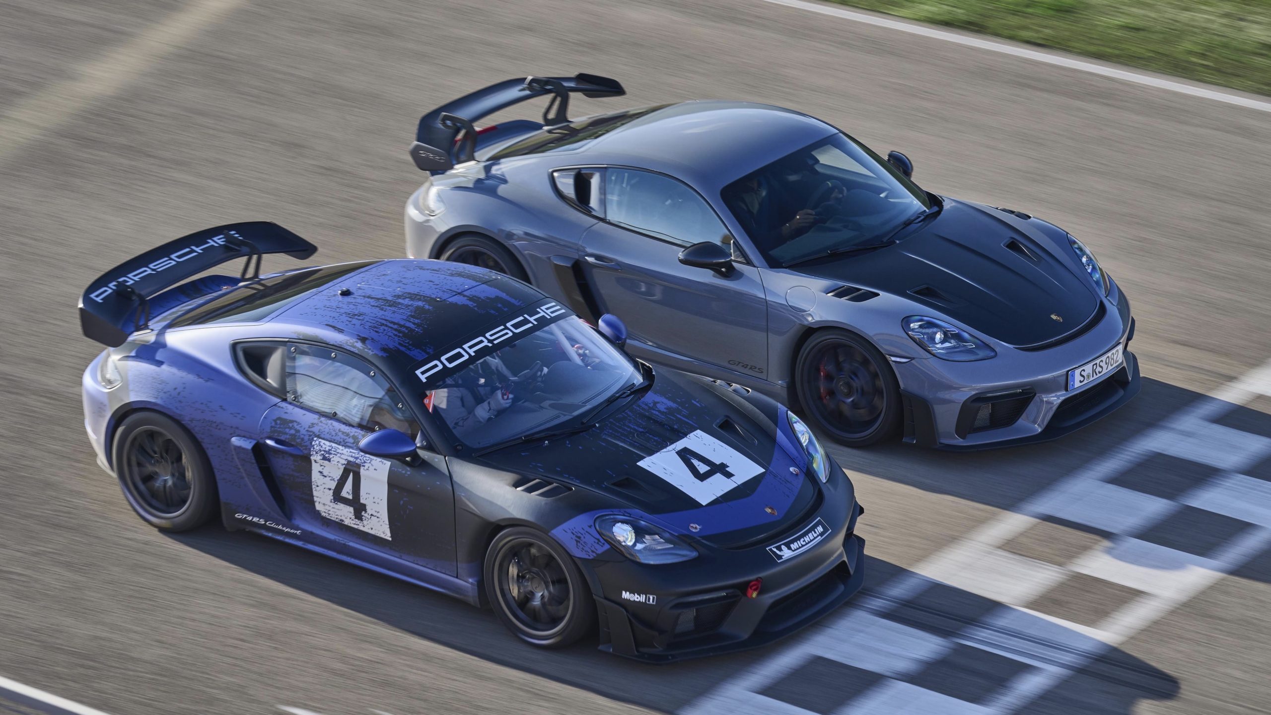 Porsche 718 Cayman GT4 RS Clubsport und Porsche 718 Cayman GT4 RS