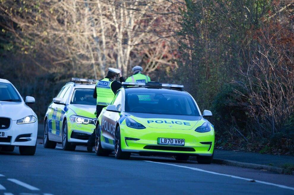 Polizei-Tesla in Großbritannien