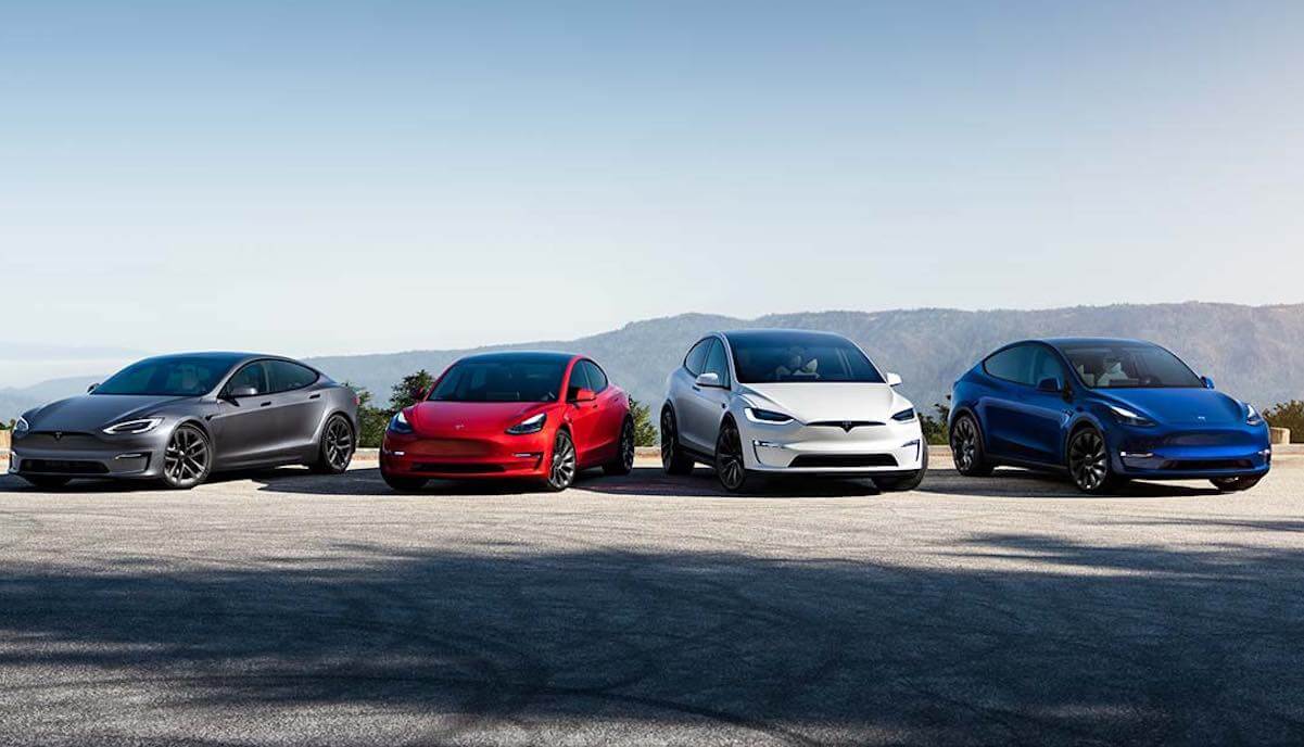 Tesla Model S, Model 3, Model X und Model Y