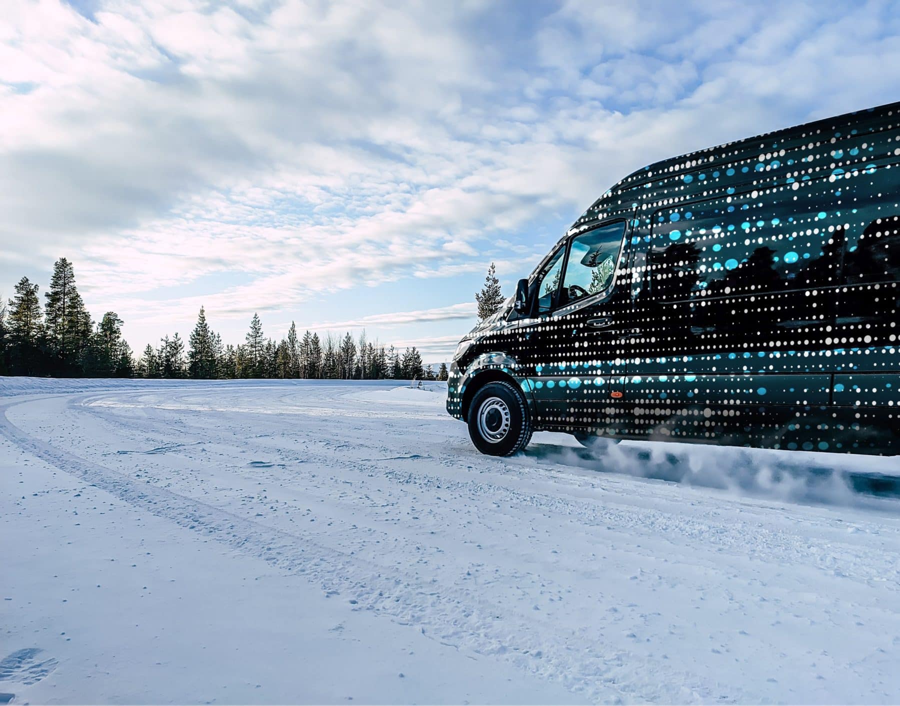 Kältetest bestanden: Die nächste Generation eSprinter bei der Wintererprobung