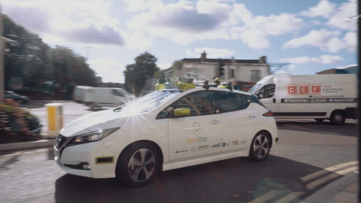 ServCity-Testfahrzeug Nissan Leaf