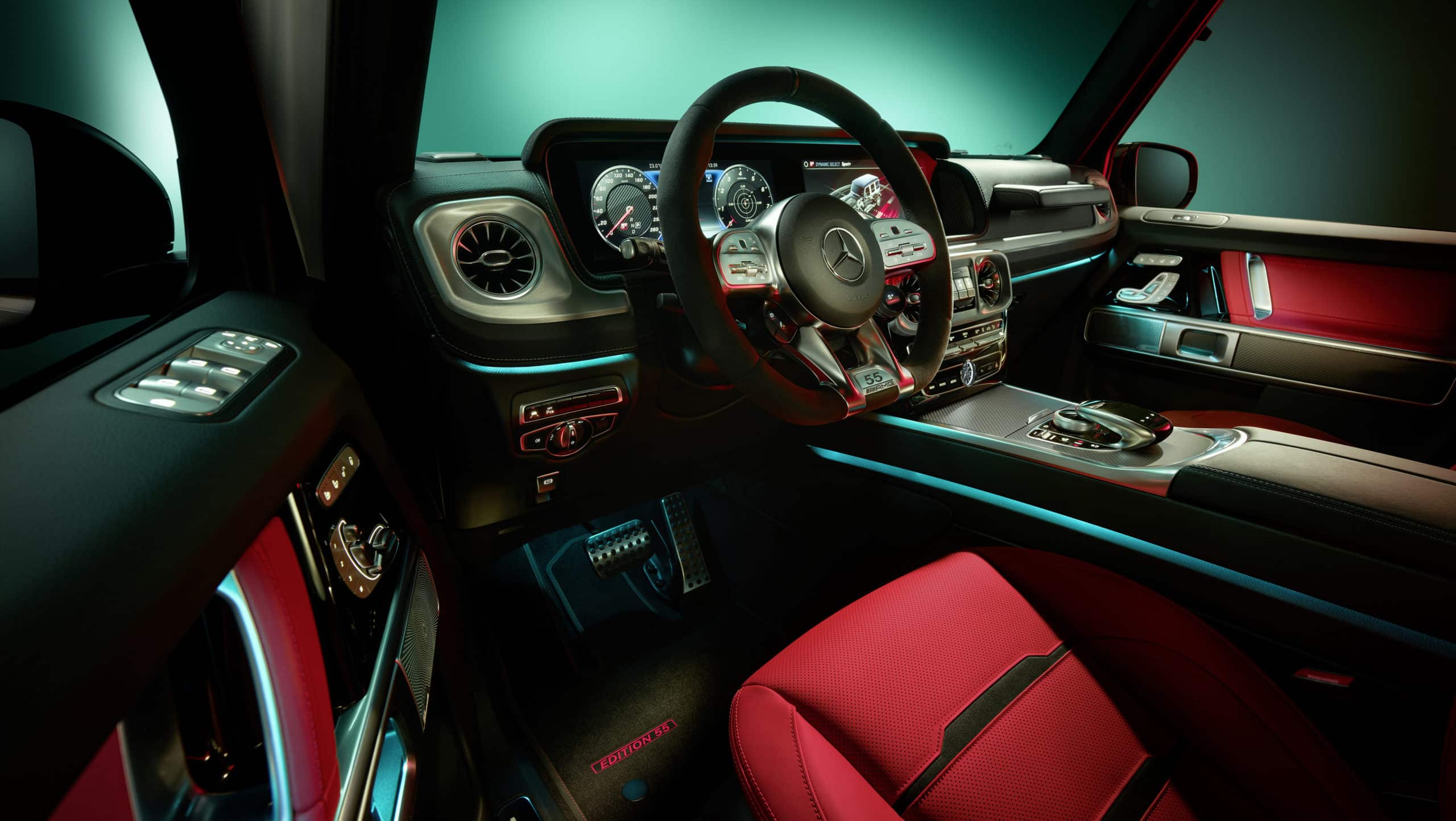 Interieur des Sondermodells Mercedes-AMG G 63 "Edition 55"