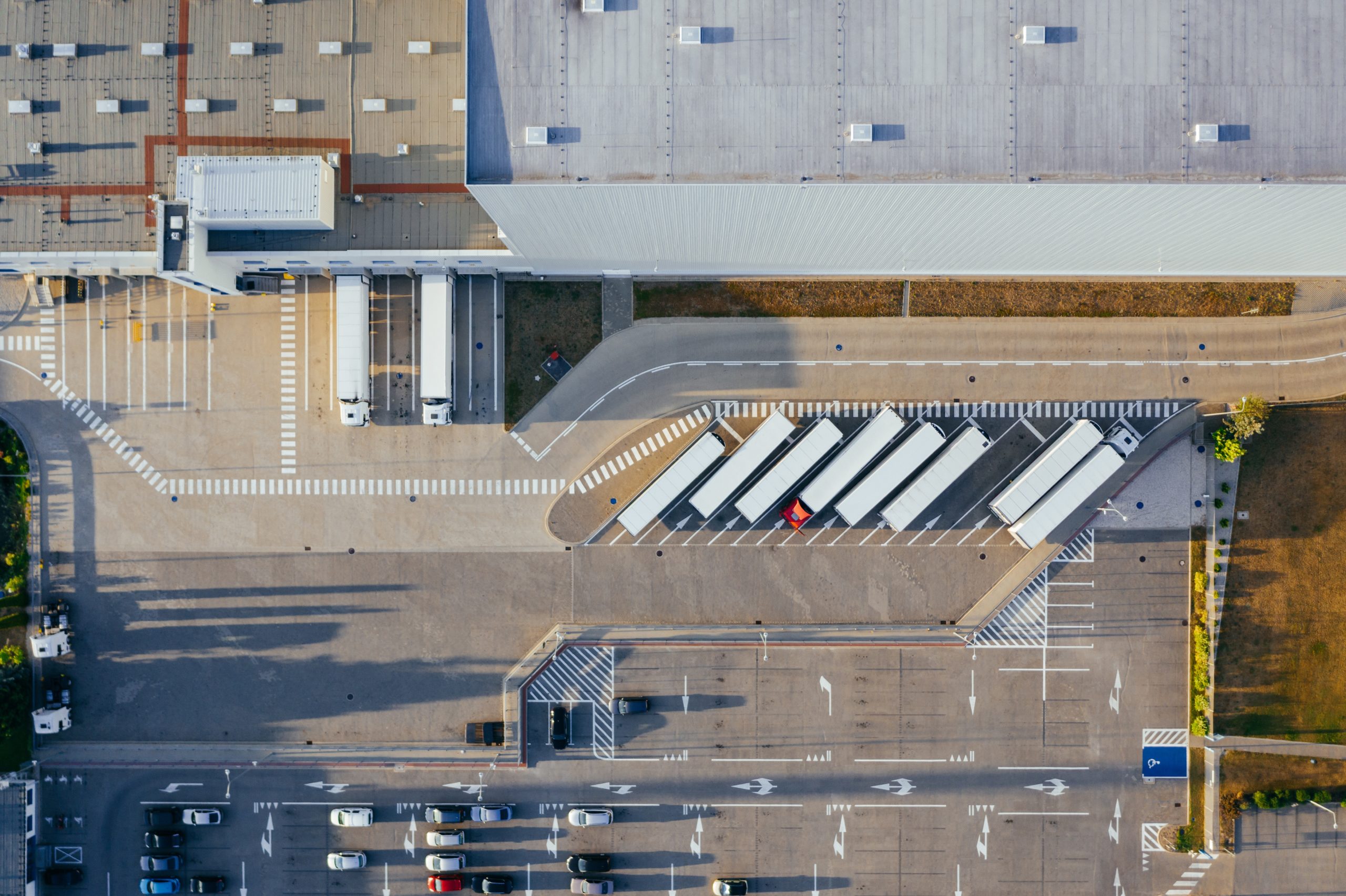 Logistik-Parkplatz