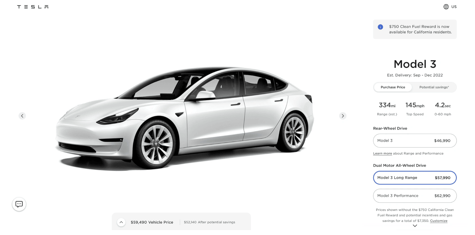 Tesla Model 3 Preiserhöhung