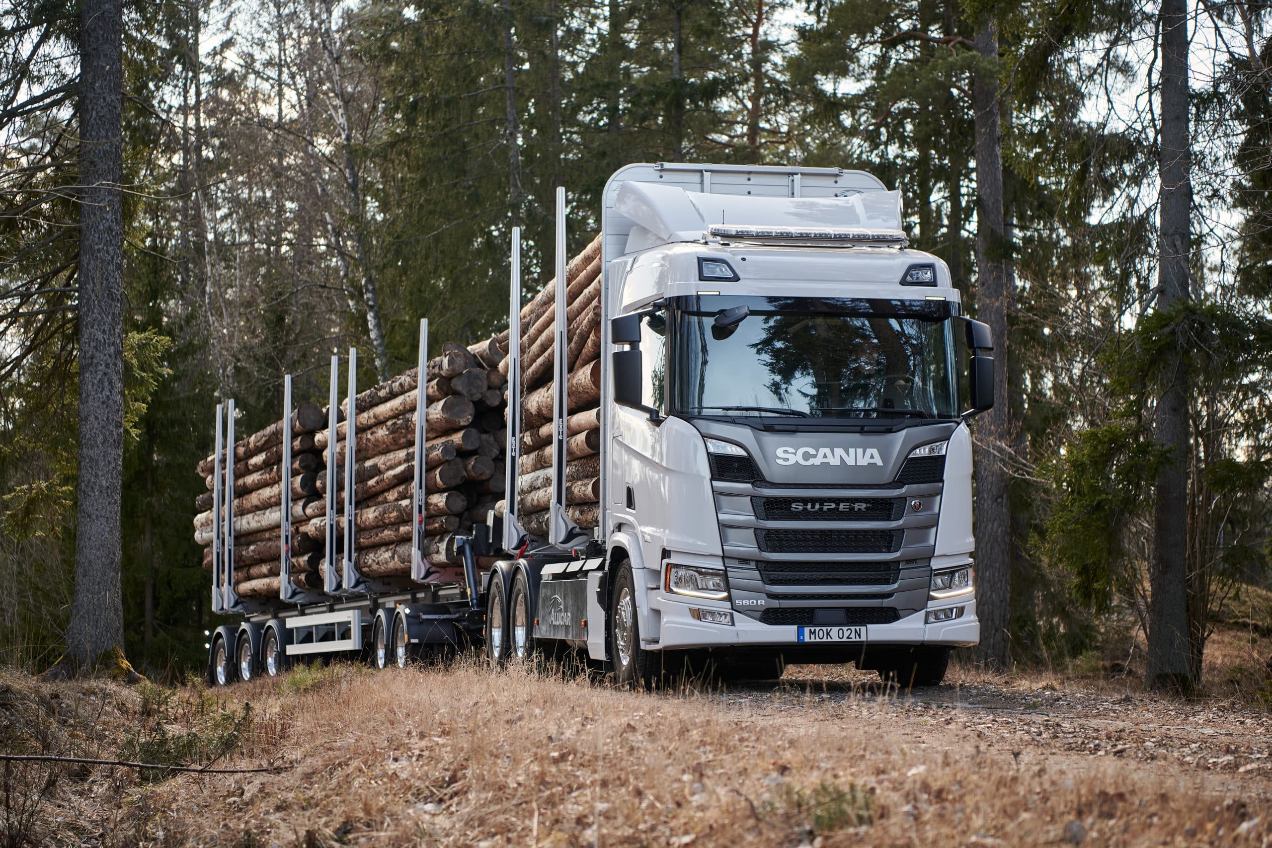 Scania Elektro-Holztransporter