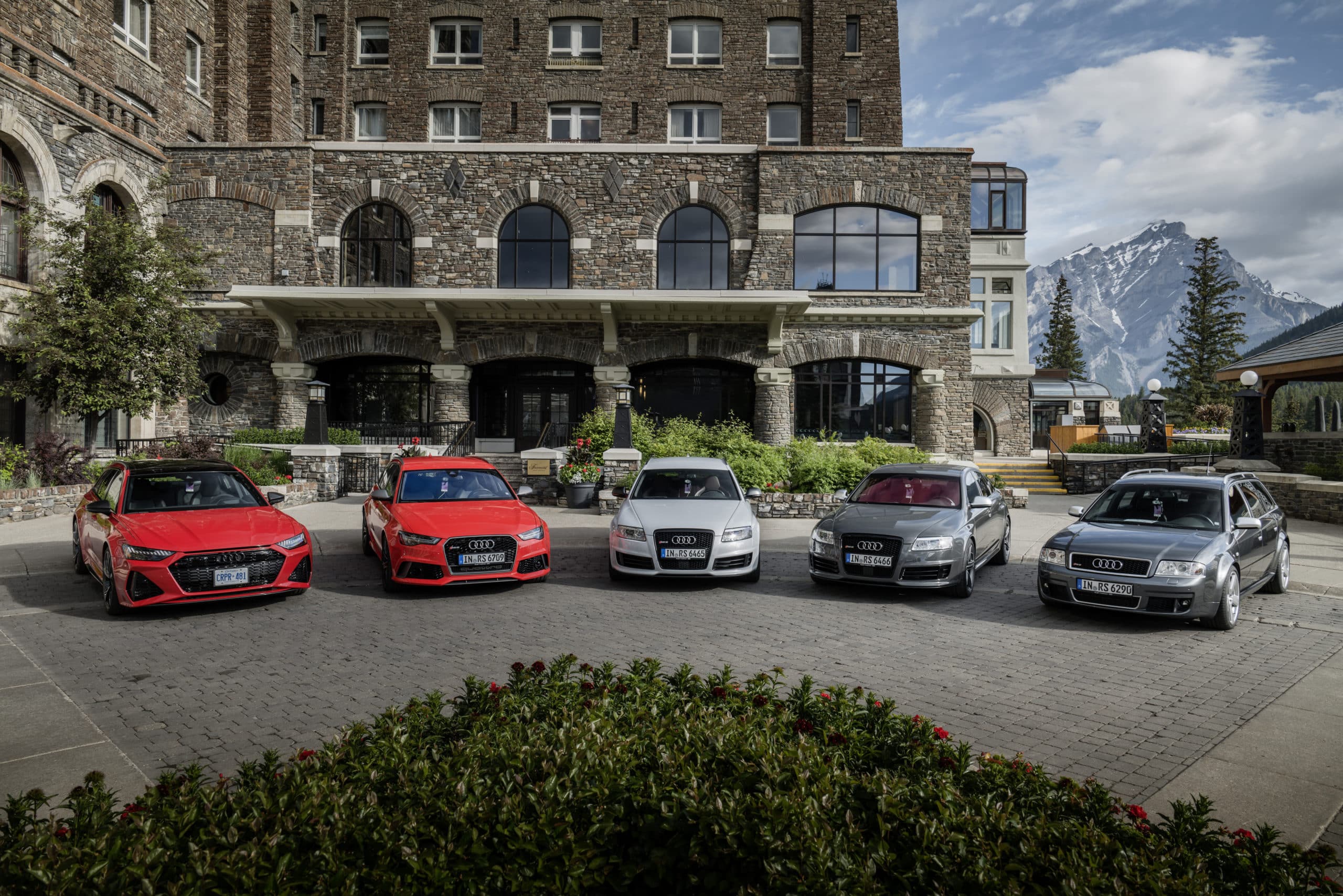 Vier Generationen Audi RS6