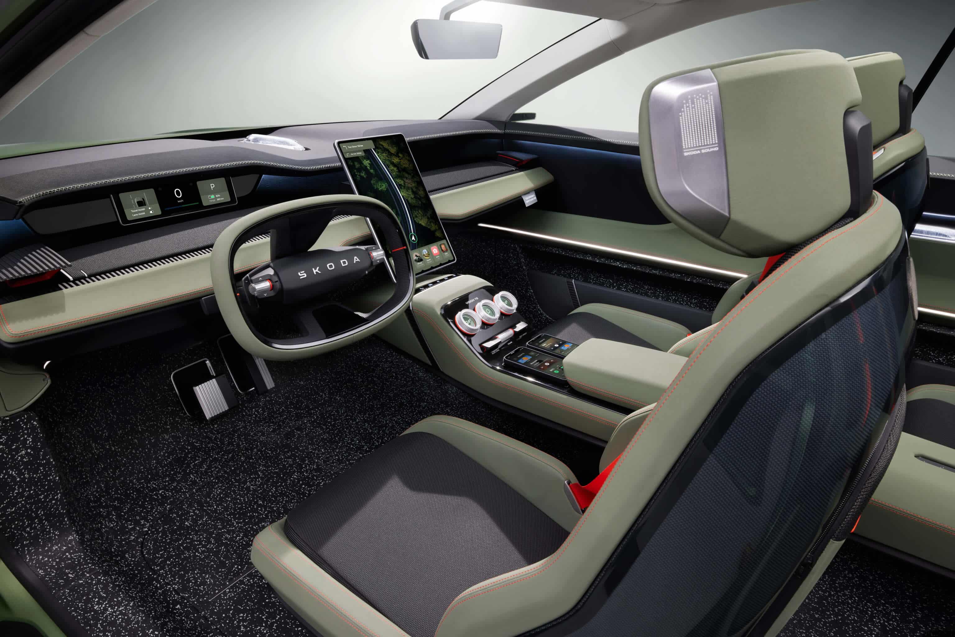 Škoda Vision 7S Interieur