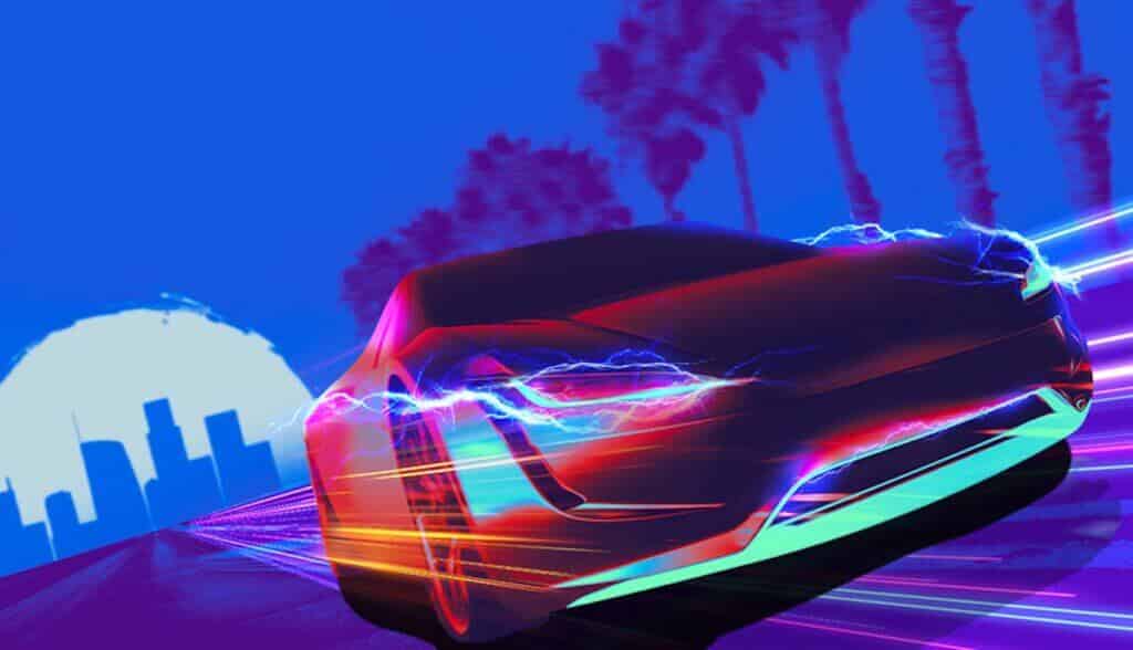 Mögliche Tesla Roadster Werbung für die LA Auto Show