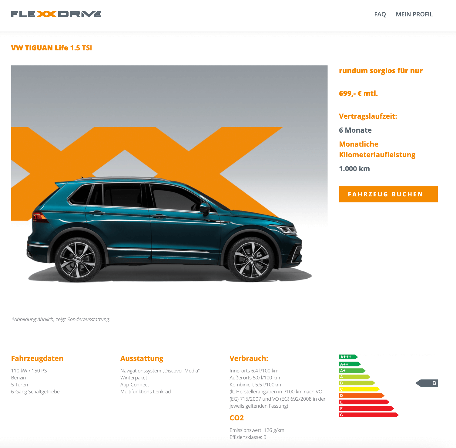 VW Tiguan R im Auto-Abo