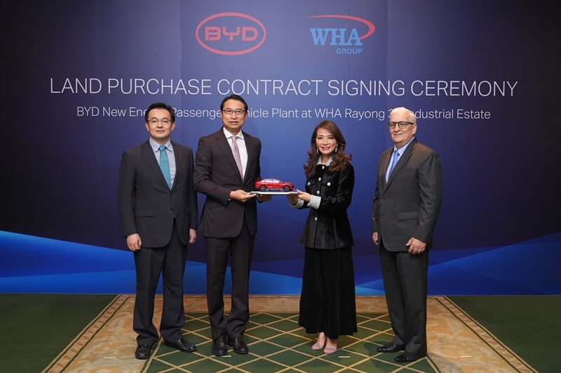 WHA-Group und BYD bauen E-Werk in Thailand