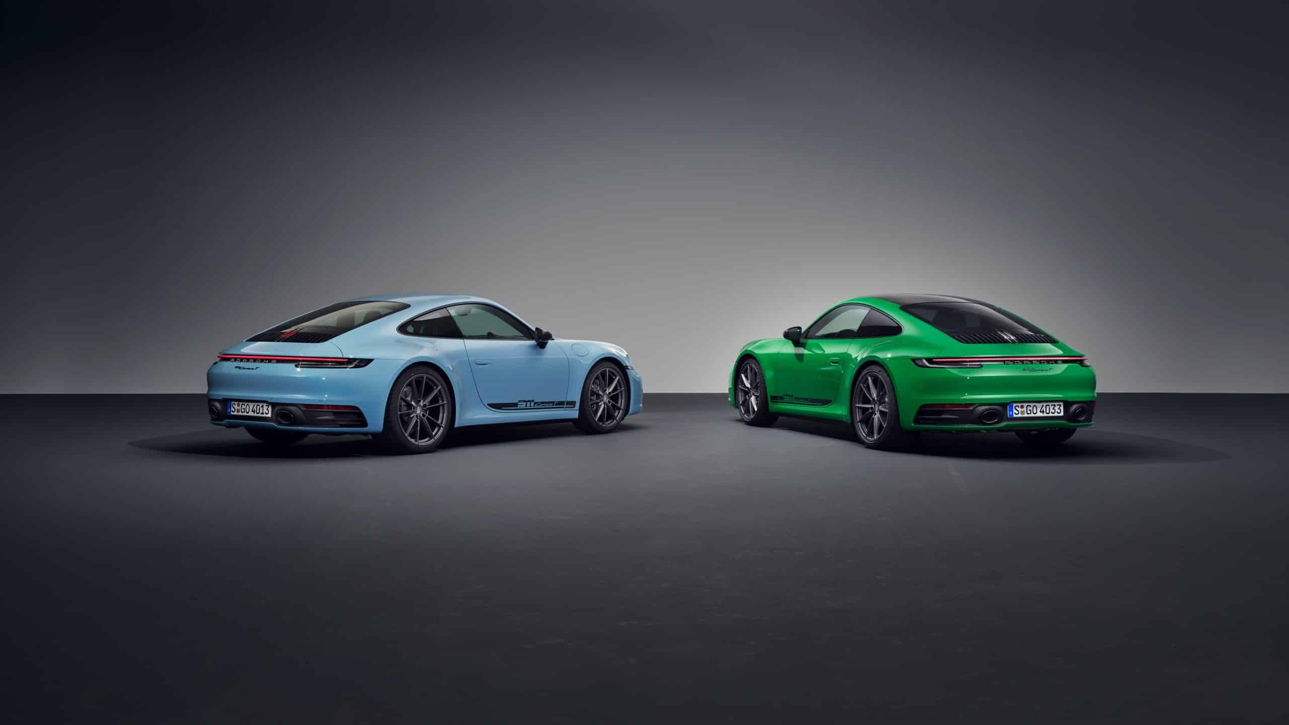 Heckansicht des neuen Porsche 911 Carrera T