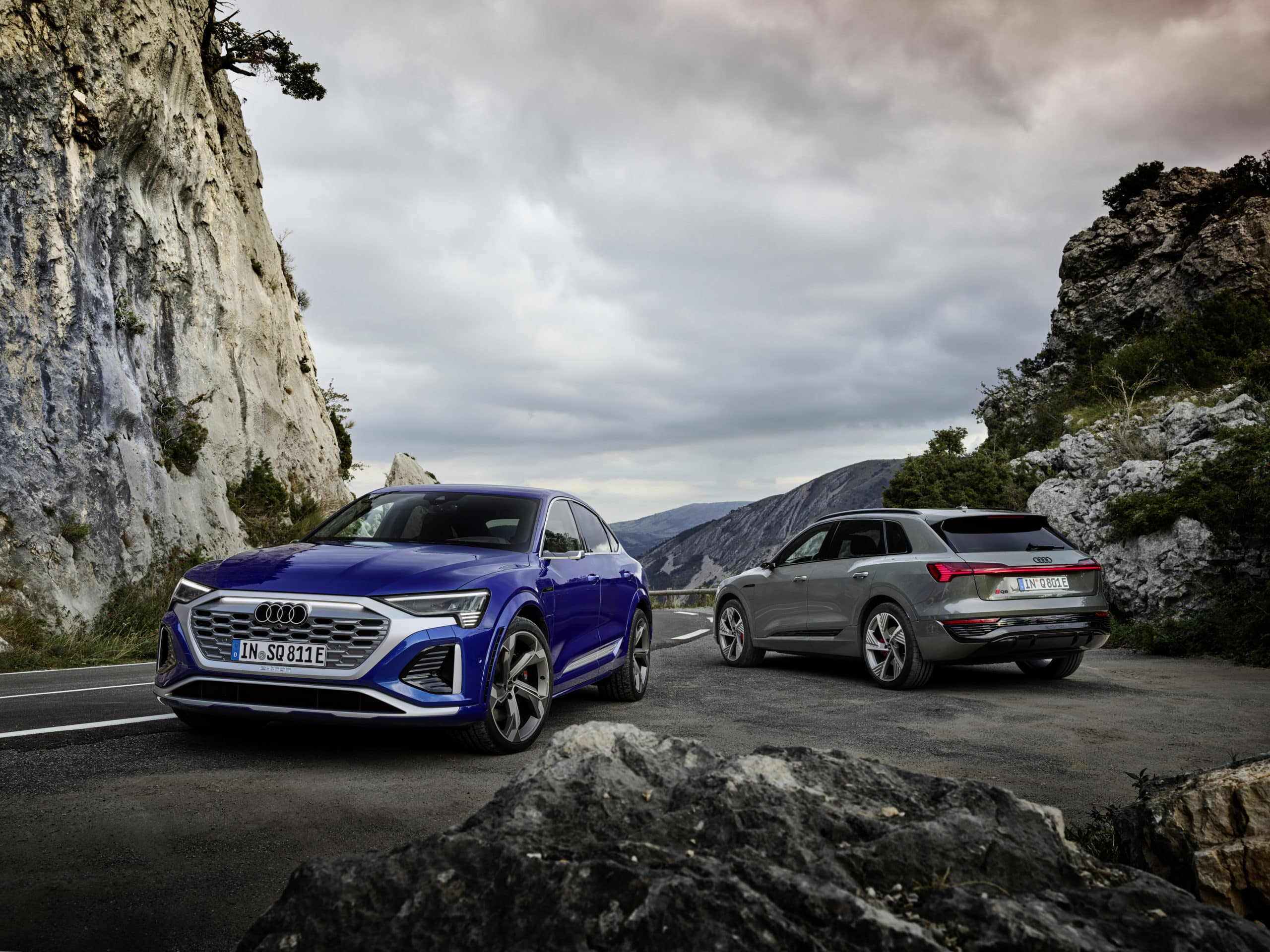 Audi SQ8 Sportback e-tron quattro und Audi Q8 e-tron quattro