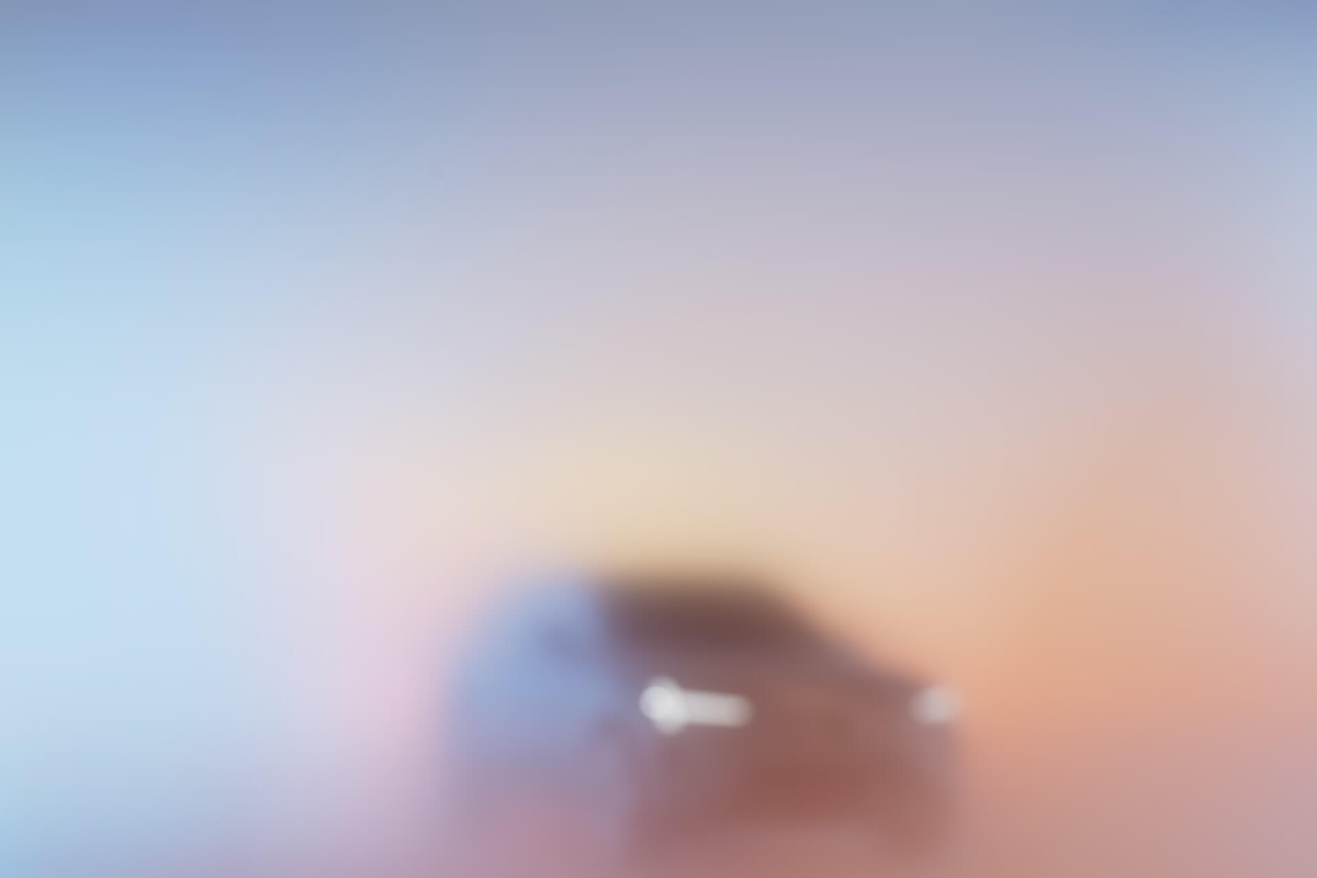 Verschwommenes Teaserbild des Volvo EX90