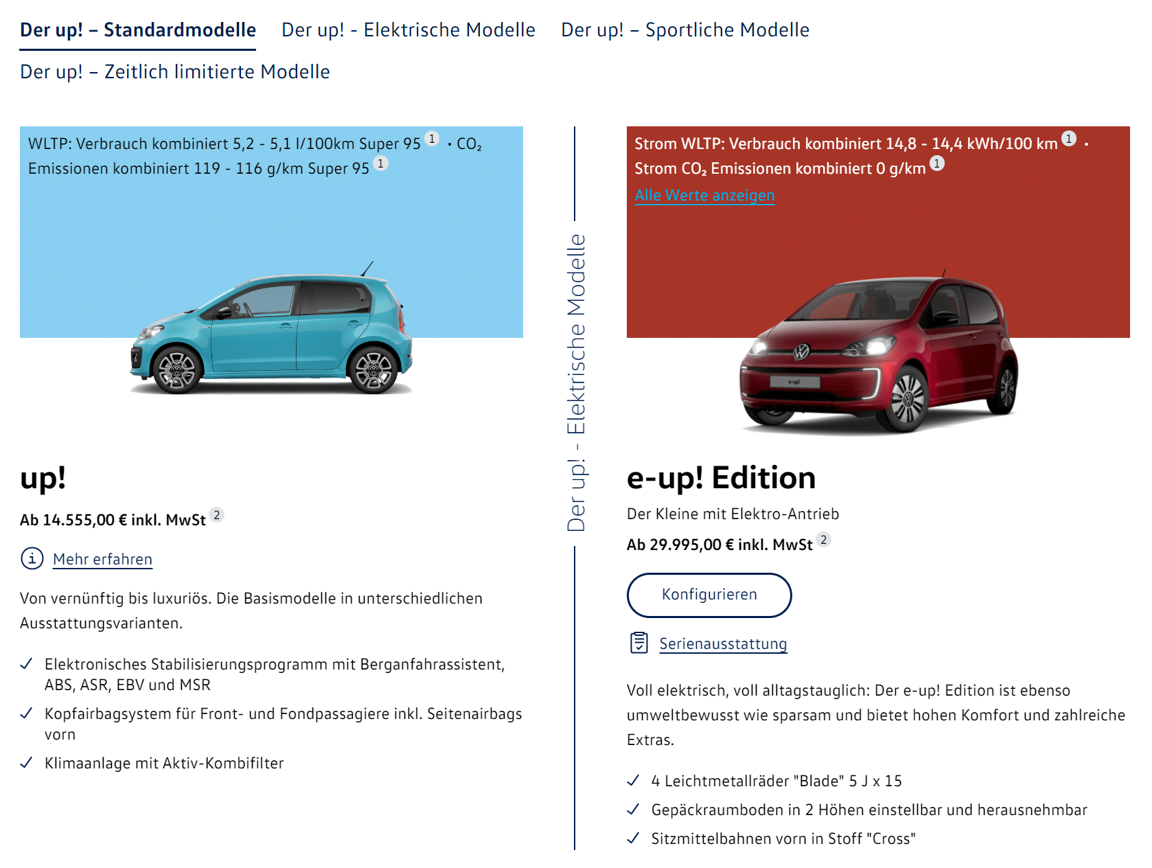 VW e-up! wieder bestellbar