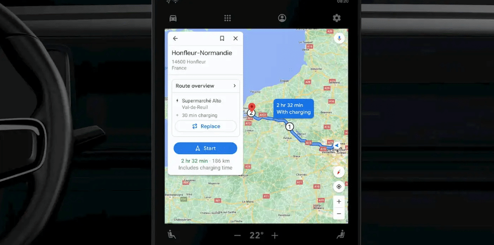 Google Maps EV-Ladestationen