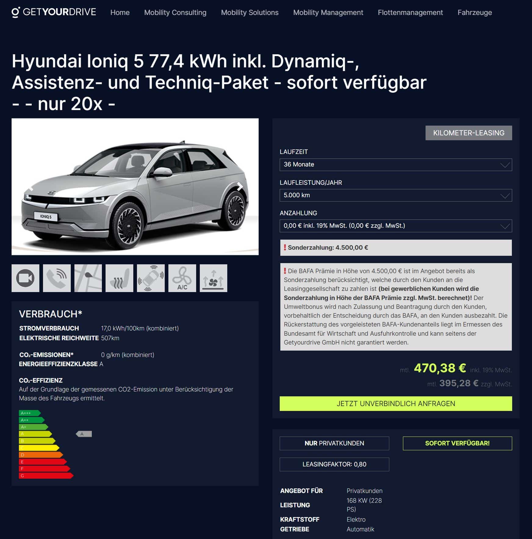 Hyundai IONIQ 5 Elektroauto kaufen oder leasen