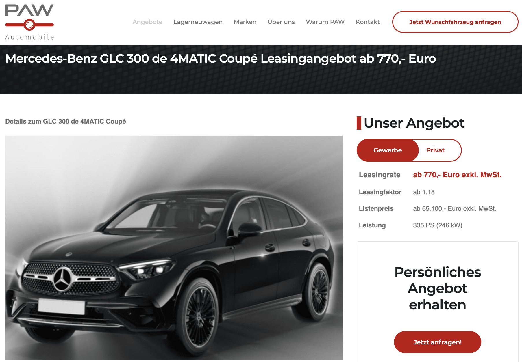 Mercedes-Benz GLC AMG-Line BESTELLFAHRZEUG FREI KONFIGURIERBAR
