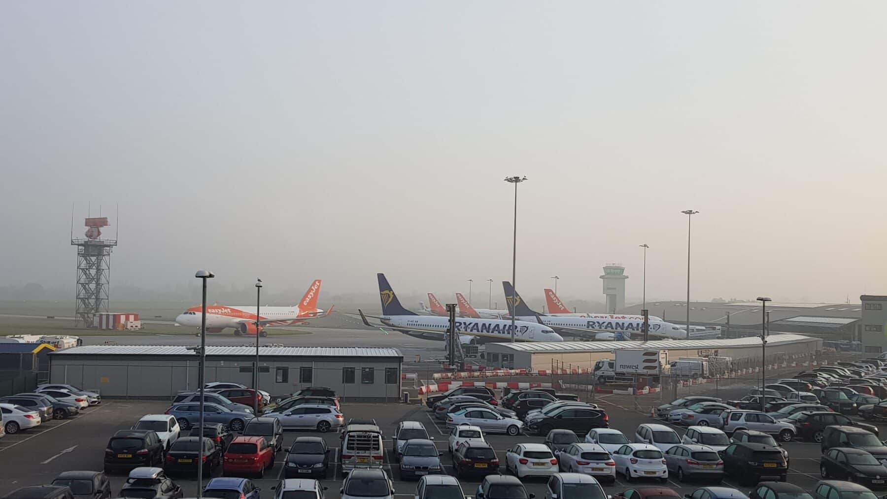 Parkplatz am Flughafen