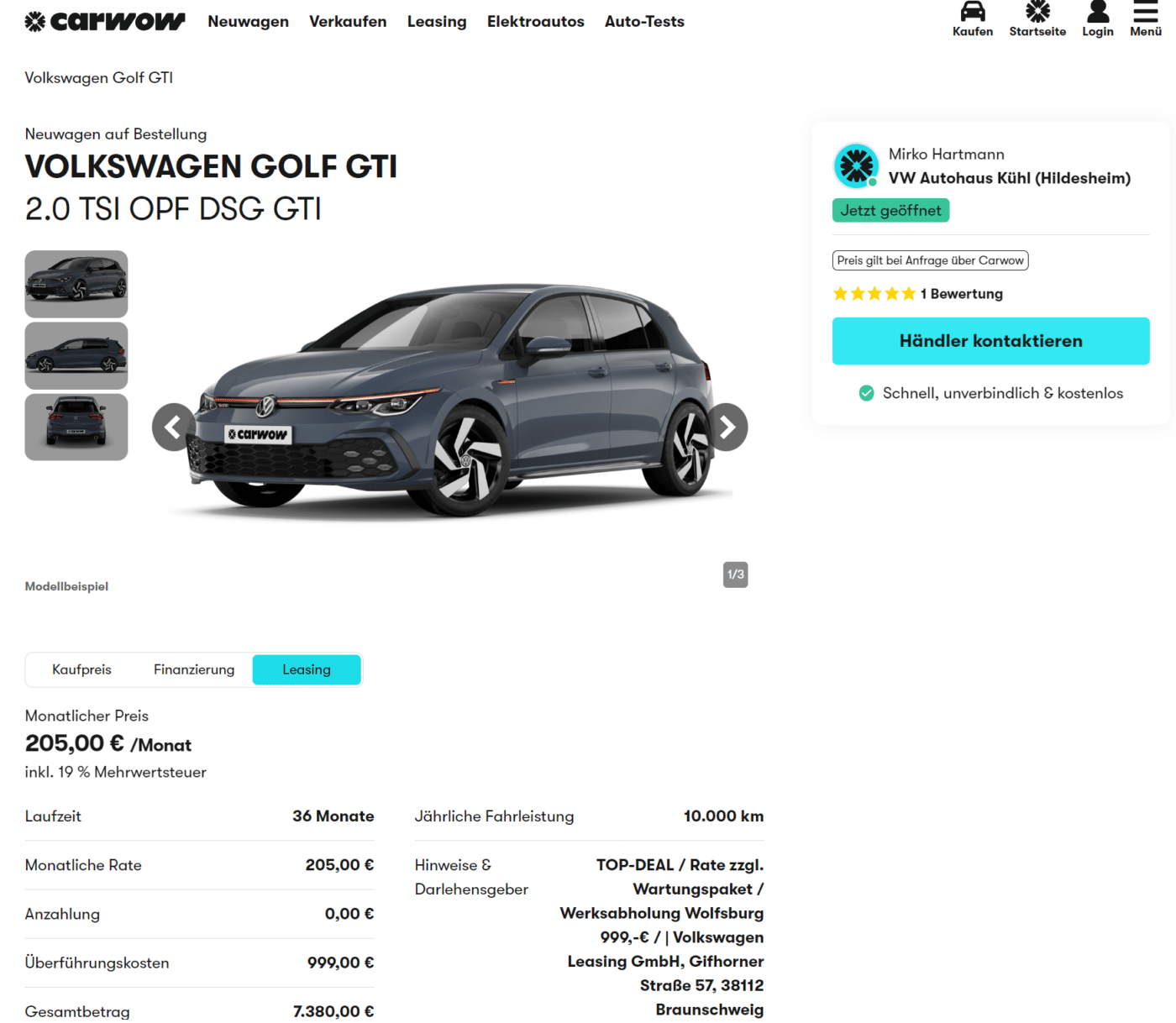 Golf Gti Leasing Privat