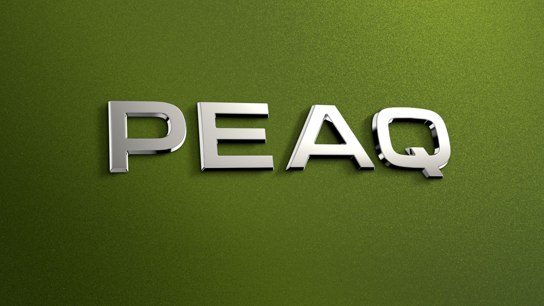 Skoda Peaq Schriftzug grün