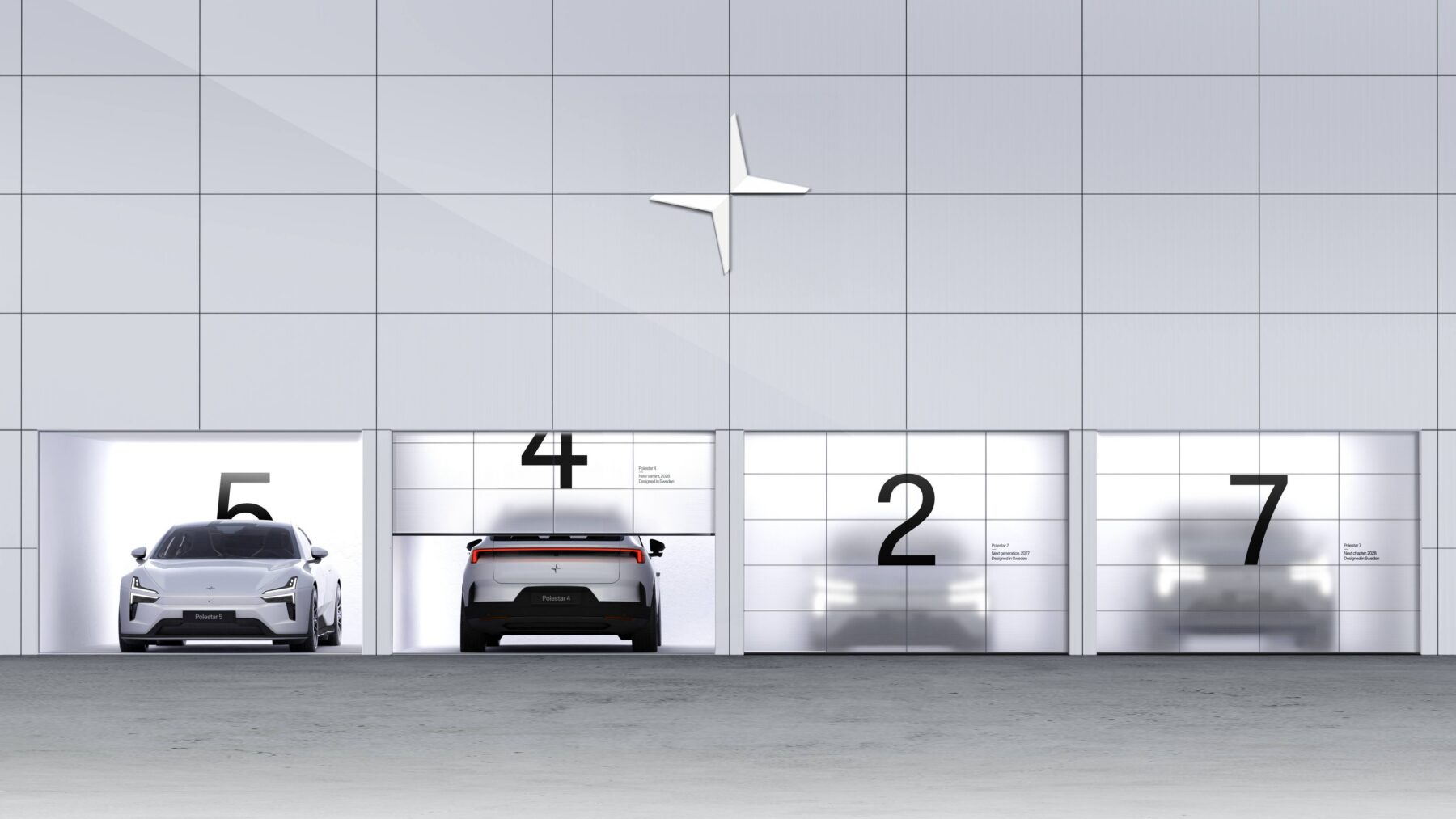 Polestar 5, Polestar 4, Polestar 2 und Polestar 7