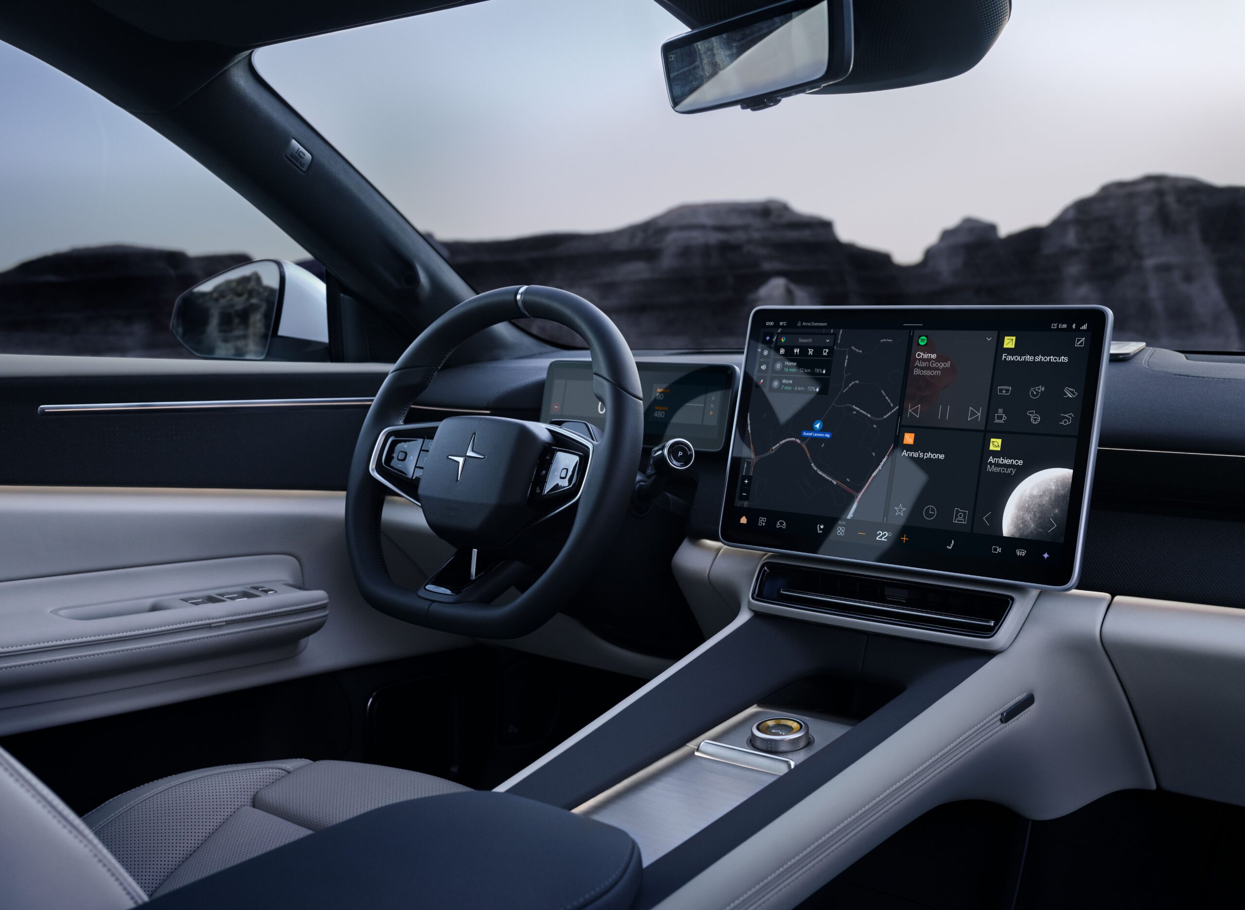 Polestar 4 SUV Cockpit