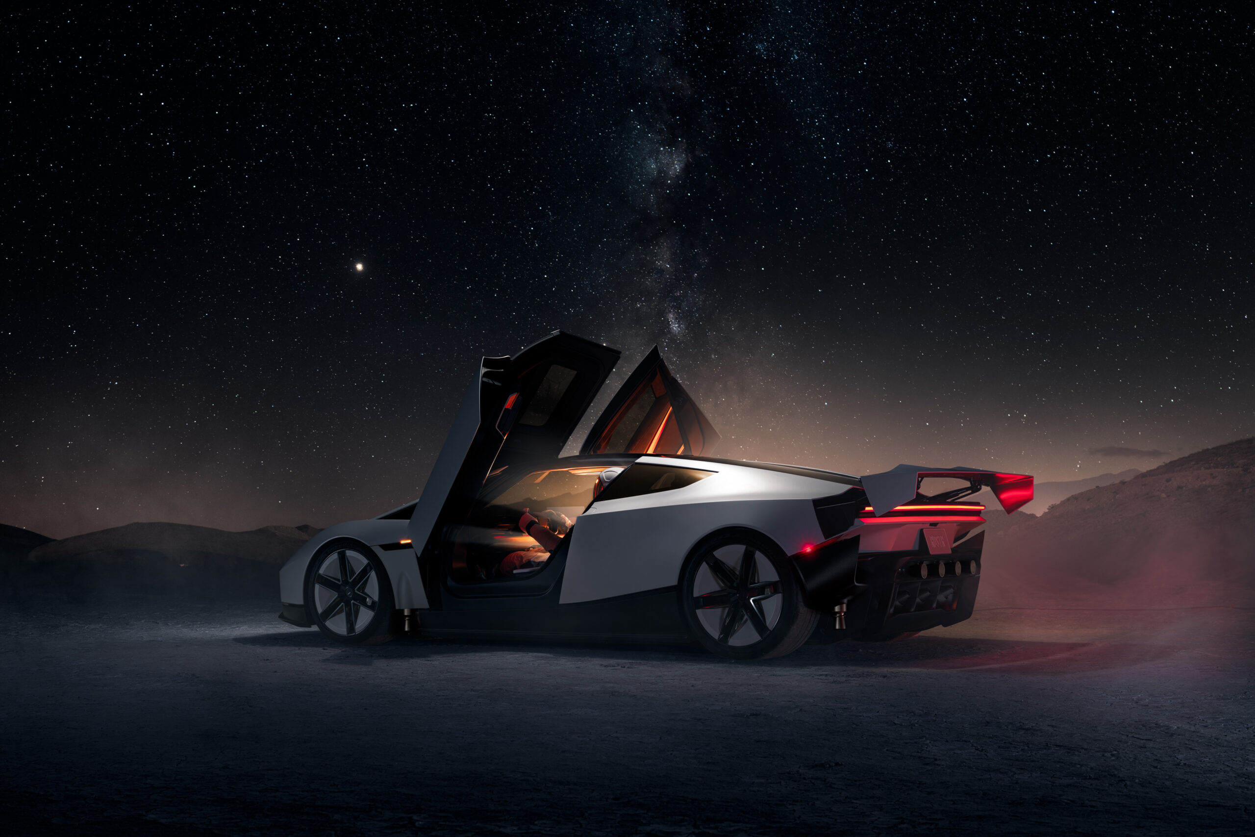 Tesla Roadster Flügeltüren